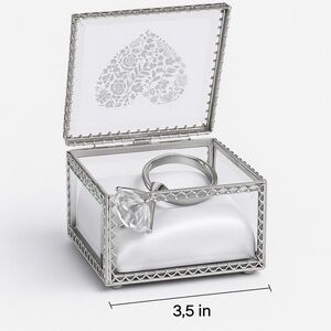 Nicole Miller Beveled Glass Jewelry Box